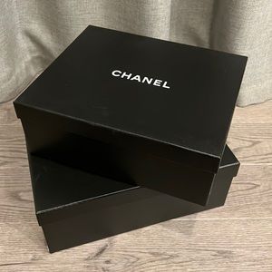 Authentic Chanel shoes boxes.